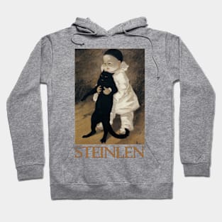 Pierrot et le Chat by Theophile Steinlen Hoodie